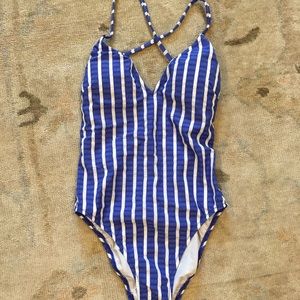 NWT J Crew Lace-Up One Piece